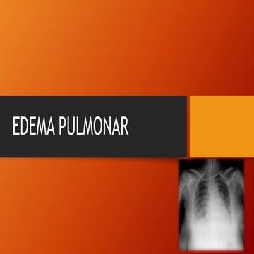 Edema pulmonar 