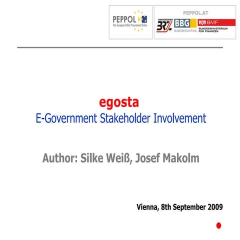 E-Government Stakeholder Involvement