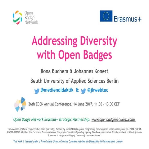 Addressing Diversity with Open Badges