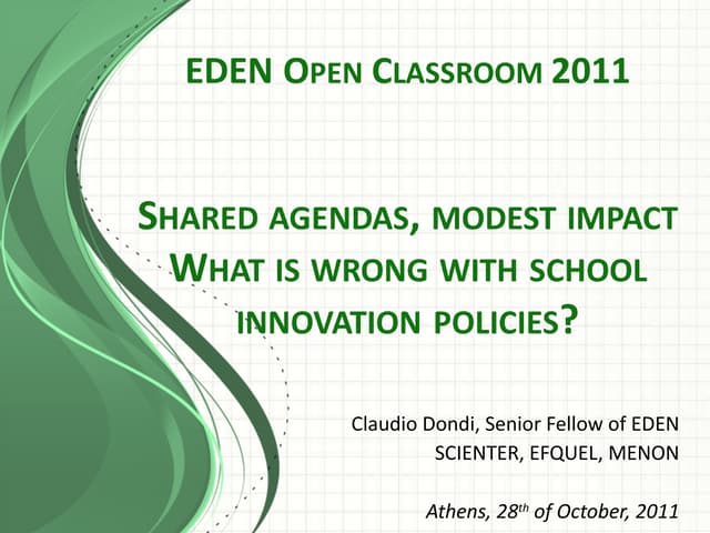 OCC2011 Keynotes: Claudio Dondi