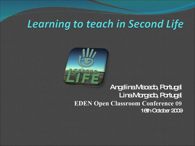 Learning to teach in Second Life