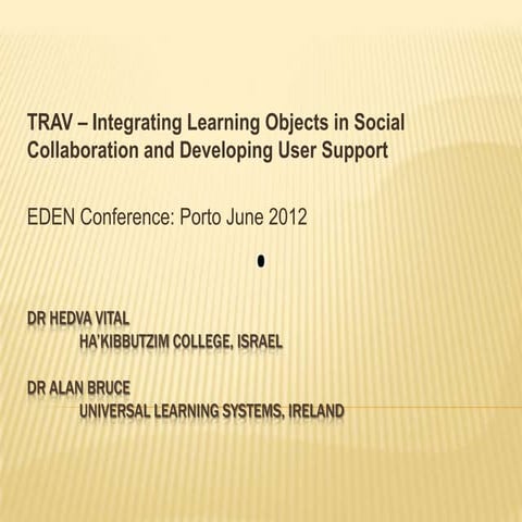 TRAV Project: EDEN Porto 2012 (with Hedva Vital, Marathon)