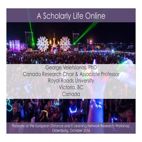 A scholarly life online