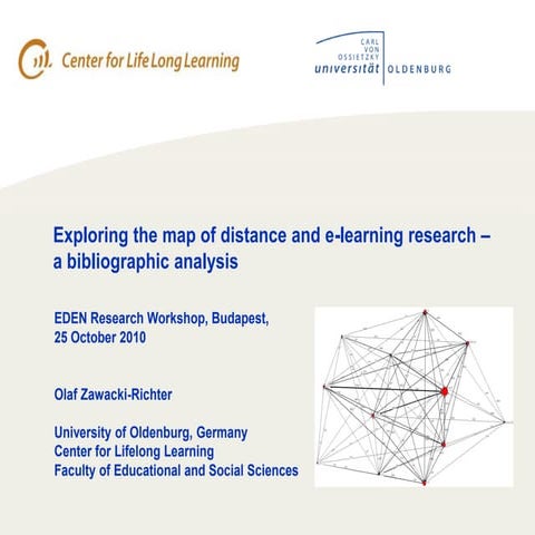 Exploring the map of distance and e-learning research