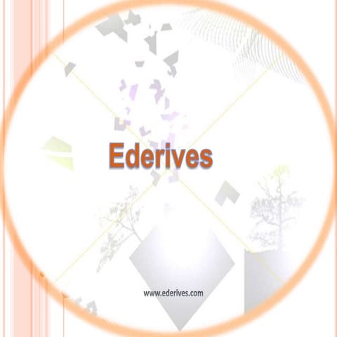 Ederives Company Presentation
