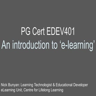 Edev401 e learning session march 2015