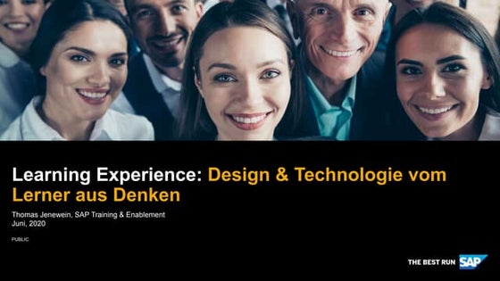 Learning Experience: Design, Plattformen vom Lerner aus denken