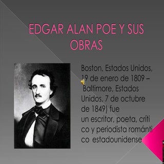 Edgar alan poe y sus obras mas impo...