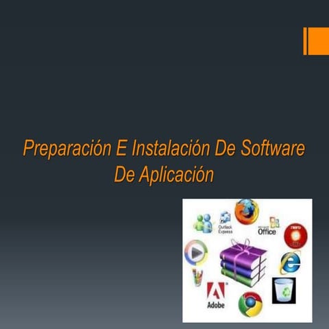 preparación e instalación de software