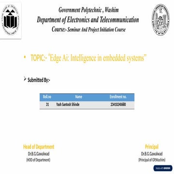 Edge AI in Embedded Systems: Enhancing Local Intelligence and Autonomy ...