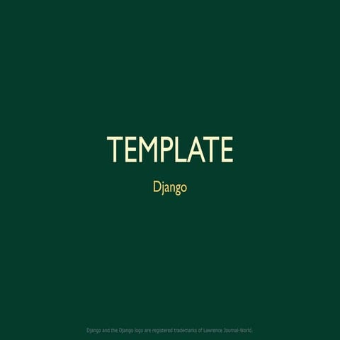 Python Workshop the Edge - django