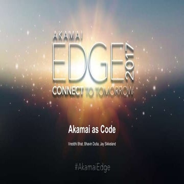 Akamai as Code