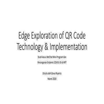 Edge Exploration of QR Code Technology Implementation