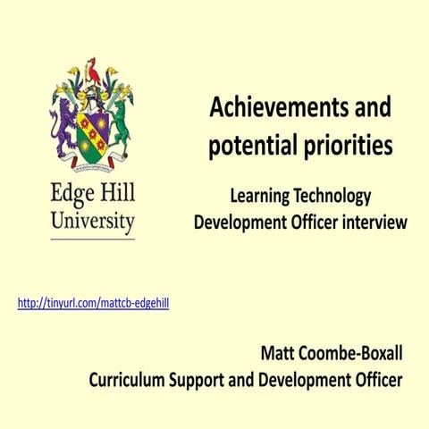 Edge hill interview presentation