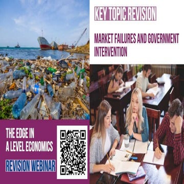 Market failure and government intervention