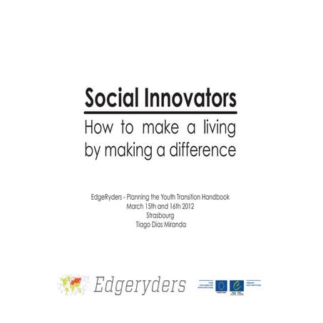 Edgeryders: Making A Living By Making A Difference