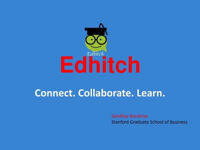 Edhitch: Realize your educational dream!