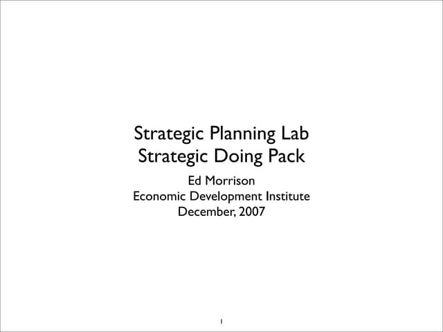 EDI Strategy Lab December 2007