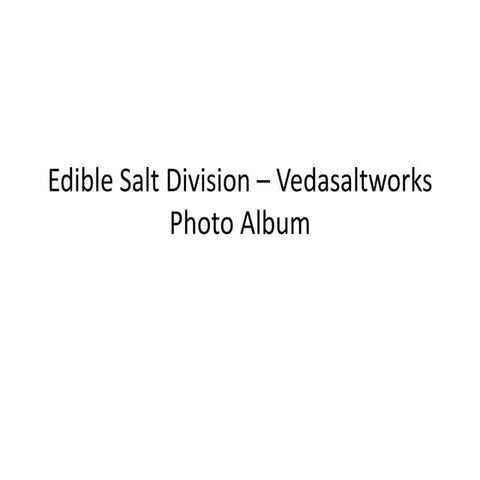 Edible Salt Division – Vedasaltworks