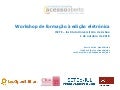Pré-Workshop: Formação em Edição Eletrónica