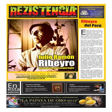 Edición 4    suplemento cultural rezistencia