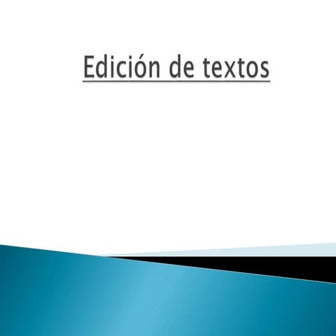 Edición de textos