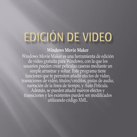 Edición de video