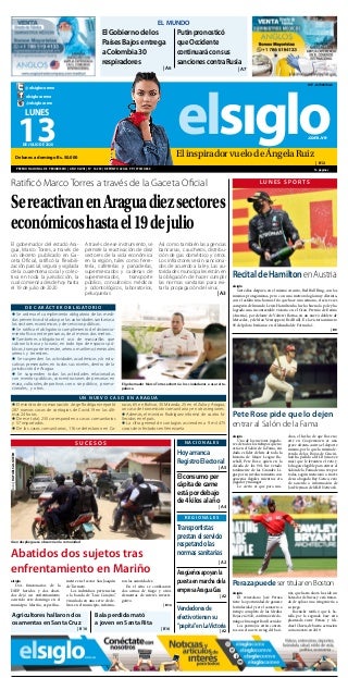 Edición Impresa El Siglo 13-07-2020