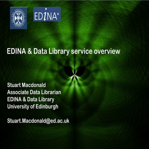 EDINA / Data Library Overview