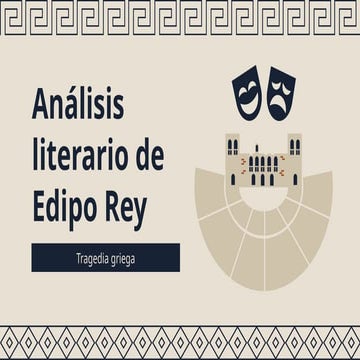 analisis literario de edipo rey, tragedia griega