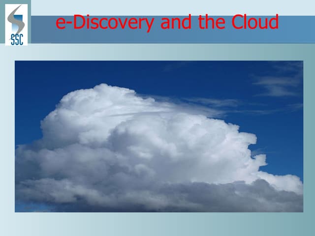 E Discovery Cloud