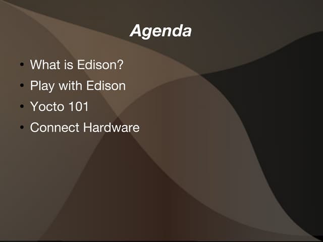 How to Hack Edison