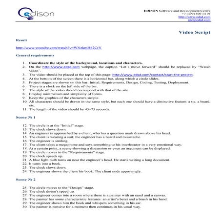 EDISON video script