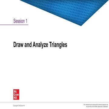 Use Side Lengths and Angle Measures to Draw and Analyze Triangles.pptx