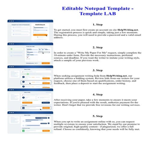 Editable Notepad Template - Template LAB | PDF