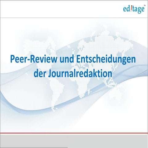 Peer Review und Redaktionsprozesse