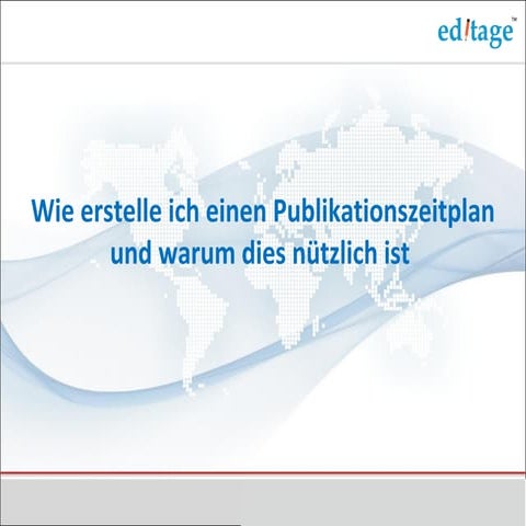 Wie erstelle ich einen Publikationszeitplan