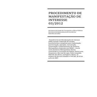 Exemplo de convocação pública para ...