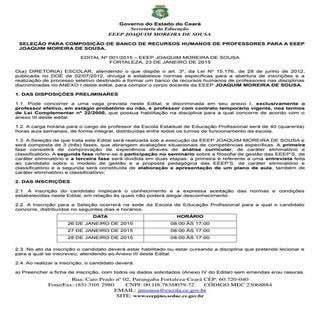 Edital 001.2015 seleção de prof geo...