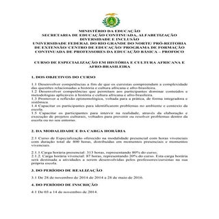Edital cursistas hist e cultura afr...