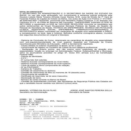Edital de convocação dires 2