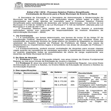 Edital mauá   ps 02-2016