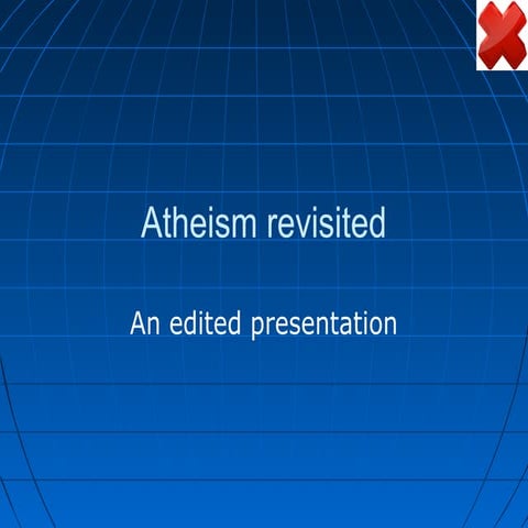 Atheism revisited