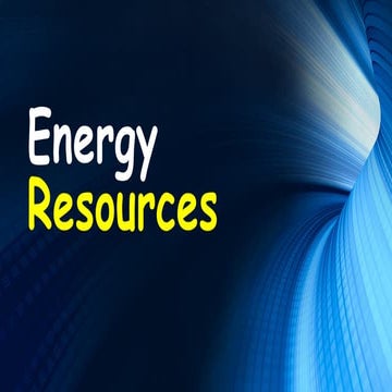 ENERGY RESOURES