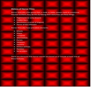 Edited hooror films case study