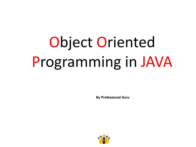Introduction to Java