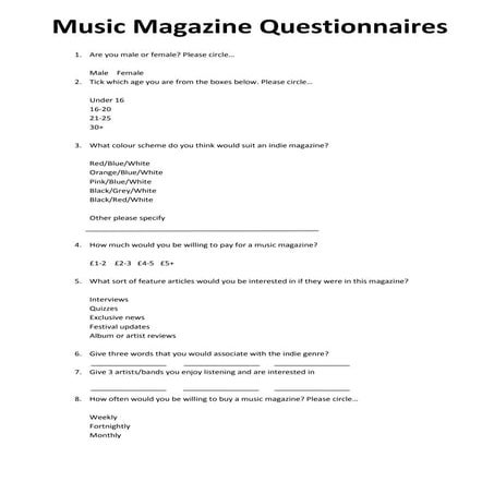 Questionnaire 