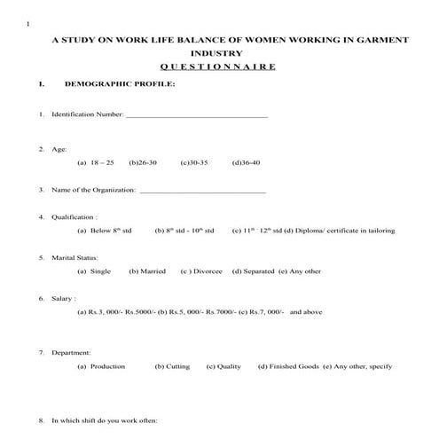 study on the work life balance of women