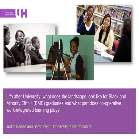 Life after University; what does the landscape look like for Black and Minori...
