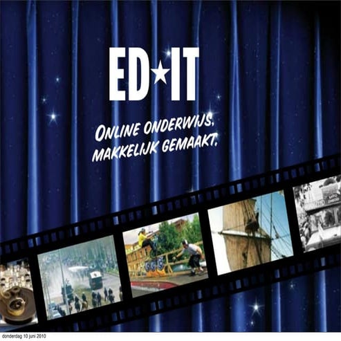 MediaMosa en EDIT: Online Onderwijs Makkelijk Gemaakt